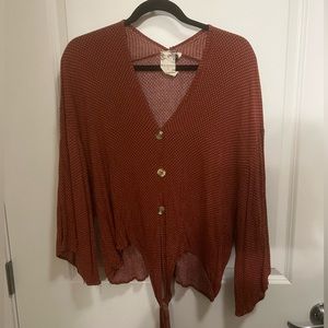 Blu Pepper polka dot top